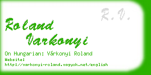 roland varkonyi business card